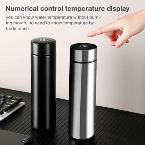 Intelligent Stainless Steel Thermos Bottle Cup Temperature Display Vacuum Flasks Travel Cycling Coffee Mug Thermos Water Bottle