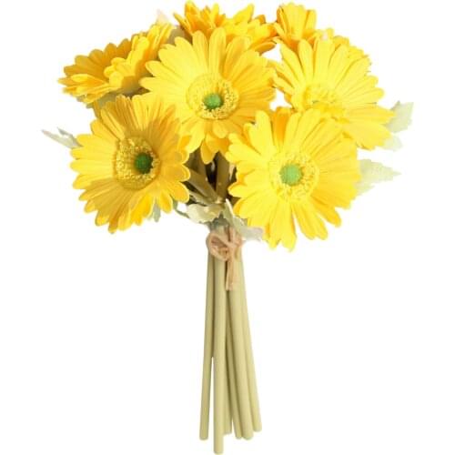 Artificial Flowers Bridal Wedding Bouquet 7 Pieces Of A Bunch Elegant Natural Party European High-end Simulation Of Hibiscus