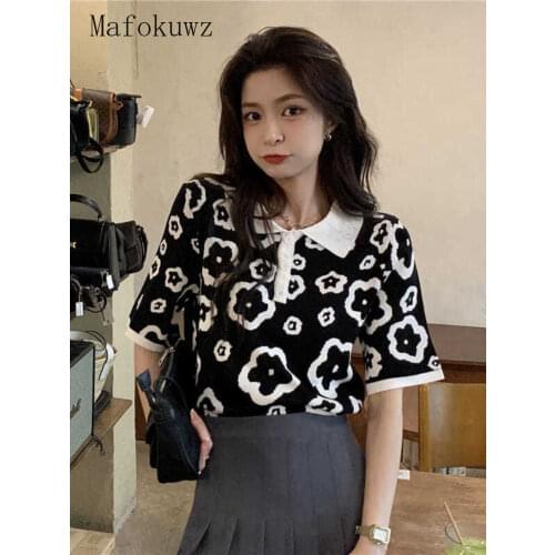 Mafokuwz Women's Knitted T-shirts