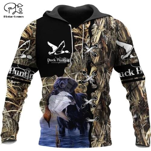PLstar Cosmos Duck Hunting Animal Hunter Camo Tattoo Autumn Sweatshirt Tracksuit Pullover Harajuku 3DPrint Men/Women Hoodies B15