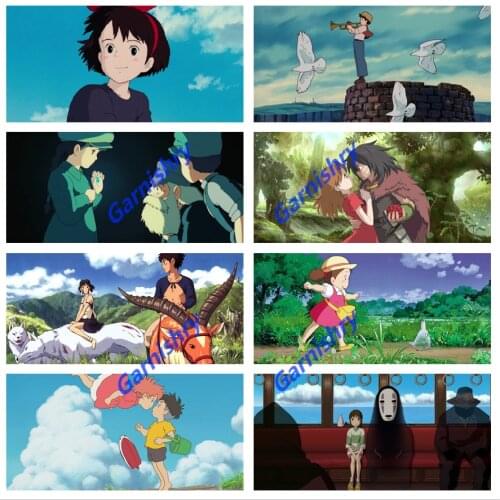 Hayao Miyazaki Diamond Embroidery 5D Diy Diamond Painting Cross Stitch Kits Picture of Rhinestones Mosaic Cartoon Home Decor