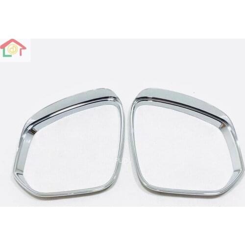 Door Rearview Mirror Shell Decoration Frame Cover Trim Fit For TOYOTA RAV4 RAV 4 2019 2020 / ABS Chrome Carbon Fiber