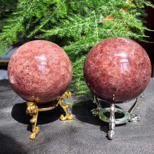 Natural Strawberry Crystal Home, Room, Desk Decoration Phantom Crystal 1pc 5-6cm 220-300g Very Suitable Decorative Size