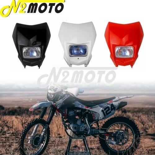 Black Racing Bike Motocross Headlight Fairing For Honda CRF150F CRF230F 2015-2020 CRF 125 250 450 Dirt Bike Enduro Headlamp