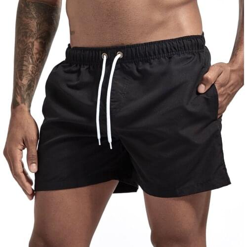 New 2021 Beach Shorts Swimming Quick Dry Short Male Summer Sports Workout Bottoms Clothing Trunks Swimsuit Pants