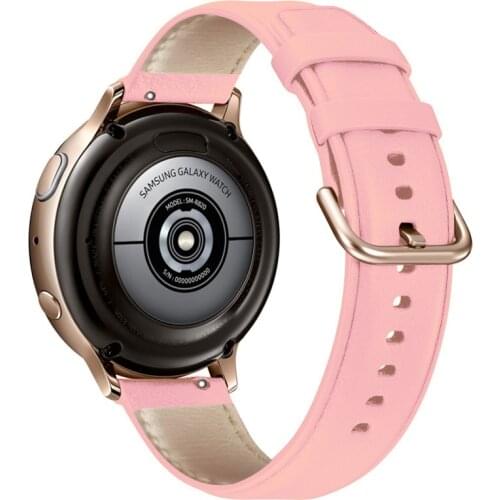 Watch Strap For Samsung Galaxy Active2 Genuine Leather Bracelet Smart Band Strap replacement Strap For Galaxy Watch 3 41mm Strap