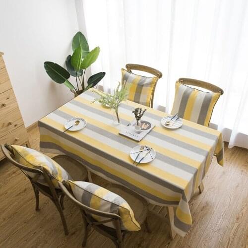 Waterproof Rectangle Dining Table Cloth Geometric Table Cover for Kitchen Tablecloth Polyester Fiber table cloth rectangular
