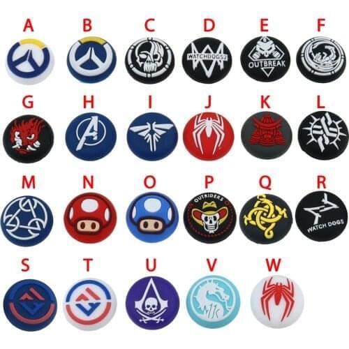 100pcs Silicone Caps Thumb Stick Grips Cover For Xbox 360 For PS4 PS3 PS5 Wii U Slim Gamepad Thumbstick Joystick Cap Case