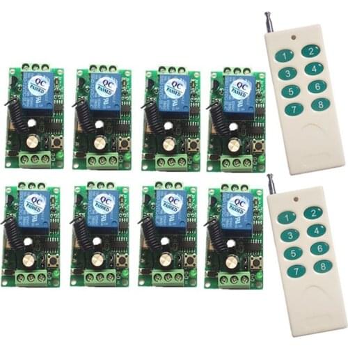 1000M Long Range DC12V 8 CH 8CH RF Wireless Remote Control Switch System Transmitter+Receiver for the door windows