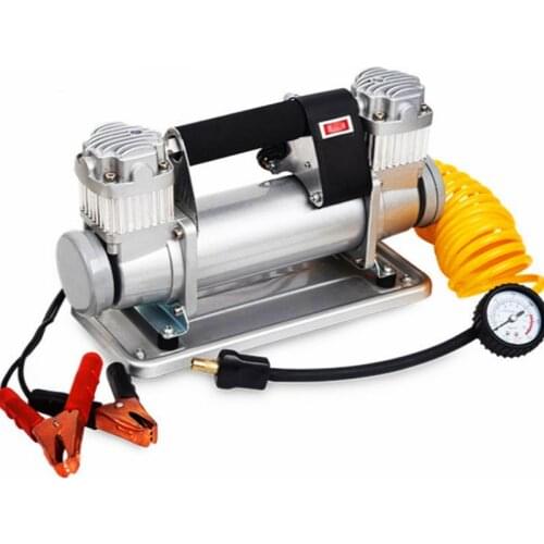 40-cylinder high-power car dual-cylinder air pump portable car 12V 5M tire high-pressure air pump