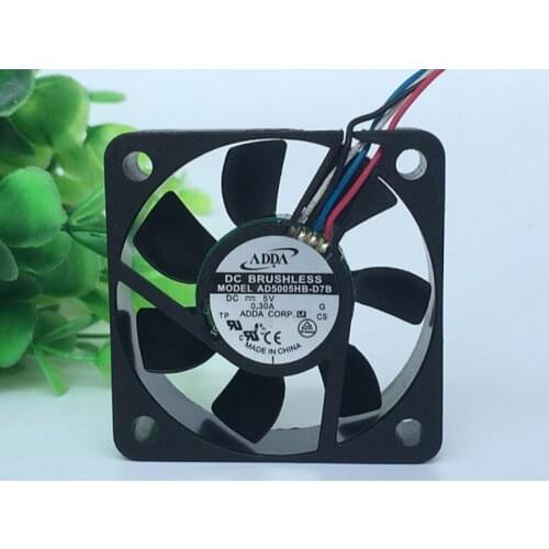 ADDA AD5005HB-D7B 50155V 0.30A four-wire support PWM radiator USB fan