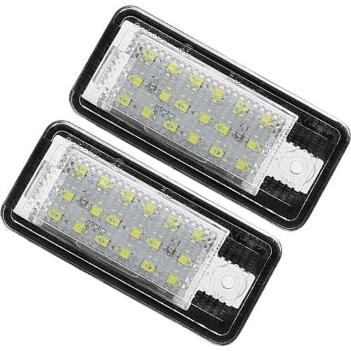 Car LED License Number Plate Light Lamp White for - A3 S3 8P A4 B6 B7 A5 A6 4F Q7 A8 S8 C6