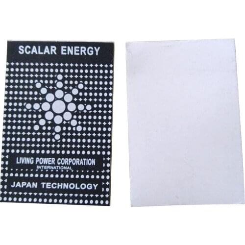 Free shipping 1000pcs/lot Living power corporation Bio Scalar Energy Shield Anti-Radiation Sticker scalar energy chip