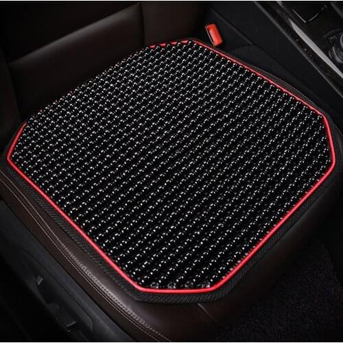 1 Piece Car Front Seat Cushions Cover Pure Natural Wood Beads Height Breathable Non-slip Universal Car Seat Mat Protector Pad