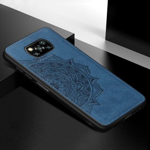 For Xiaomi Poco X3 Pro Case Cover Luxury TPU Bumper Frame Cloth Hard Back Cover Poco X3 M3 Pro NFC F3 Phone Case Poco X3 Pro
