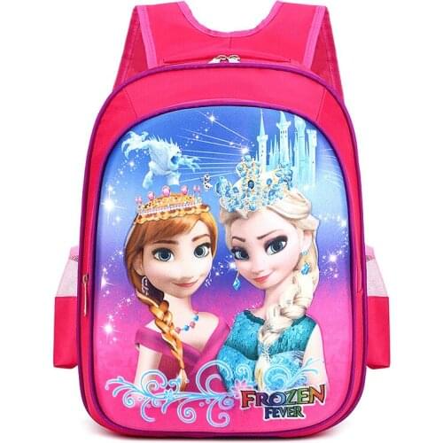 Disney princess primary school backpack boy girl Frozen Elsa school bag handbag gift backpack children shoulder bag Spiderman