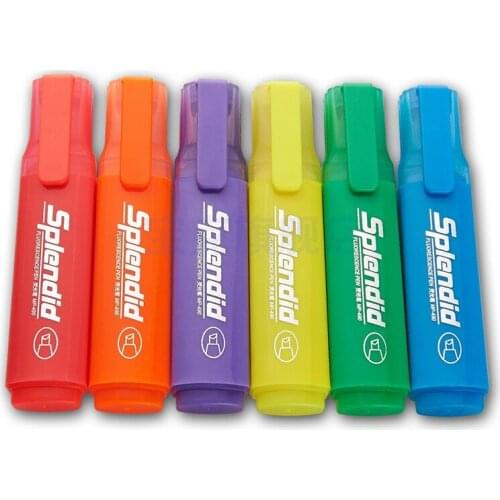 Baoke Fluorescent pen water color mark eye-catching pen 5MM bright color