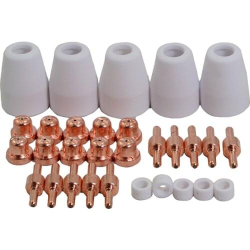 PT-31 LG-40 Air Plasma Cutter Cutting Torch Consumables KIT Plasma Nozzles TIPS Fit Cut-40 50D CT-312,30pcs