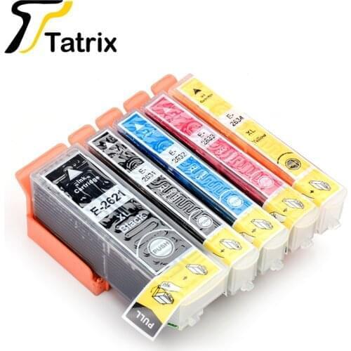 Tatrix Compatible Ink Cartridge T2621 26XL T26XL for Epson XP510/520 XP600 XP605 XP615 XP620 XP625 XP710 XP720 XP800 XP810 XP820