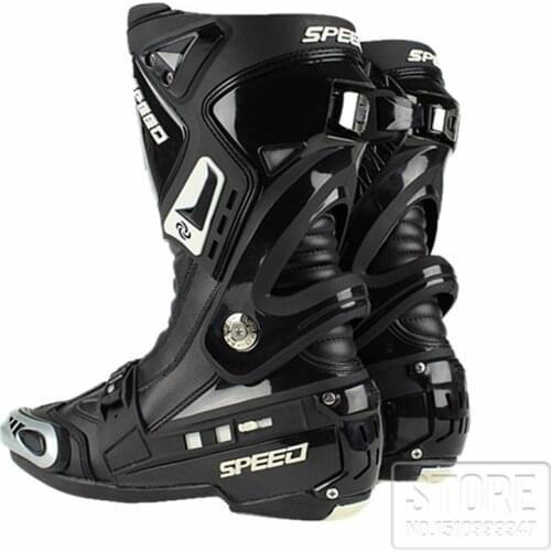 Motorcycle Protective Gear Microfiber Leather Boots Speed Botas Racing Off Road Racing Shoes Moto Motorbike Boots Riding Tribe