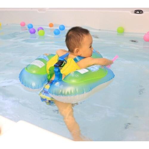Cartoon Baby Swimming Ring Anti Rollover Portable Pool Float Swim Protector