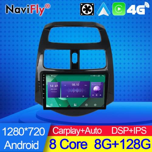 NaviFly 7862C 6G 128G Android 10 Car Radio Multimedia Video Player For Chevrolet Spark M300 2009 - 2016 Built In Carplay Auto