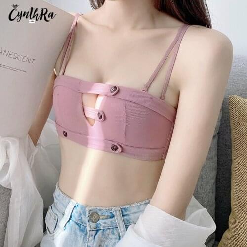 CYNTHRA Underwear Womens Sexy Without Underwire Seamless Gathered Up Beauty Back Adjustable Push Up Breathable Ladies Bra