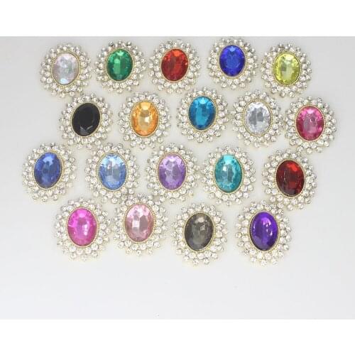 2018 New Arrival Limited 31mm Oval Acrylic Fancy Buttons For Clothing,diy Metal Stone Crafts For Home Upholstery Free Shipping