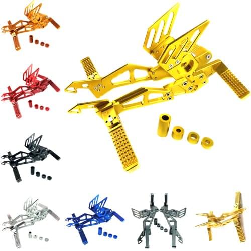 The New CNC Aluminum Adjustable Motorcycle Rear Set Footrests Hot Sale Moto Pedals For Honda MSX125/ M3/M5/Wang jiang big doll