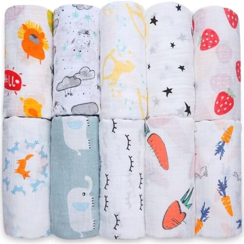 Baby Blankets Newborn Muslin Swaddle Wrap Sofa Crib baby bed Quilt Infantil Bath Towel Gauze Kid Sleepsack Baby Room Accessories