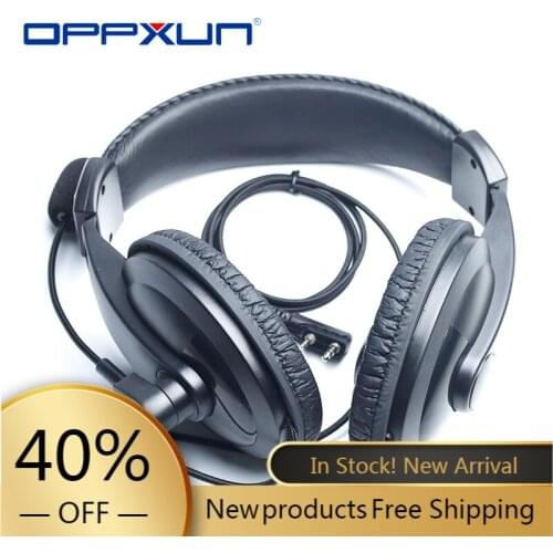 OPPXUN Noise Cancelling Earphone for BaoFeng UV5R UV-82 VOX Mic Earpiece PTT Walkie Talkie Headset Two-Way Radio BF-888S KDC1