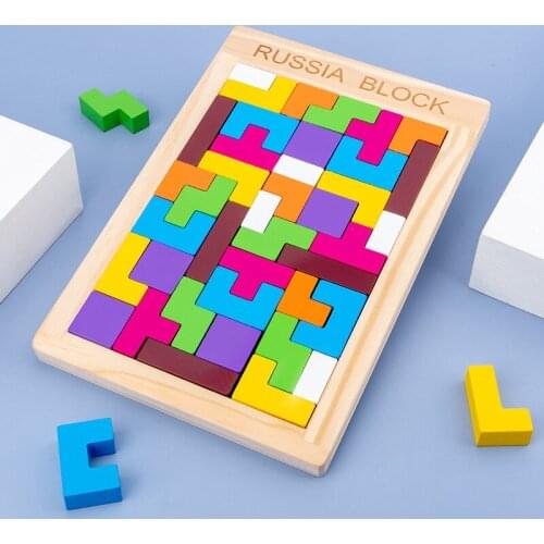 Jigsaw Puzzle Kids Montessori Toys Bright 3d Puzzles Smart Board Games Eudcational Toys For Children Learning Tangram Bricks