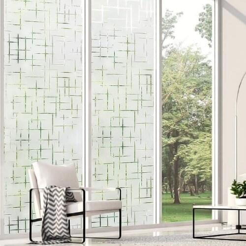Matte Window Film Anti UV Privacy Window Sticker For Glass Door Heat Control Window Static Cling Window Decals Home Decor