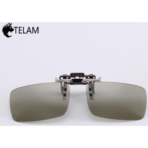Polarized Clip On Sunglasses Photochromic Sunglasses Near-Sighted Driving Lens Anti-UVA Anti-UVB Sunglasses Clip