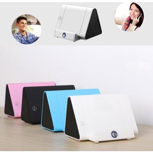 Portable Wireless Induction Speaker Auto-sensing Speakers Mobile Phone Stand Mini Sound Box Audio Sensors Super Bass Loudspeaker