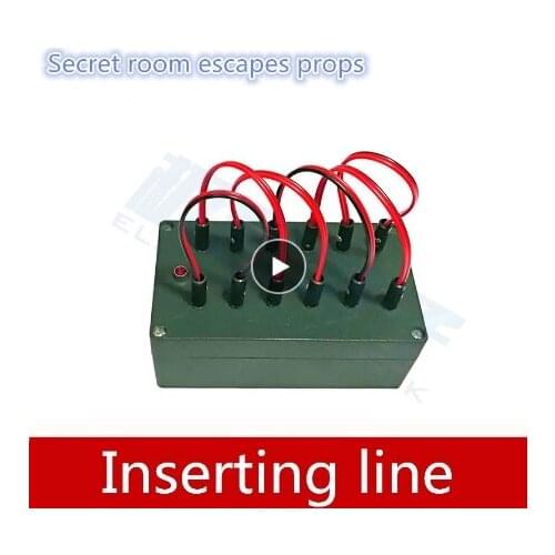 Real life games escape room props insert line box unlock organ props Finished product prop takagism game escape room game