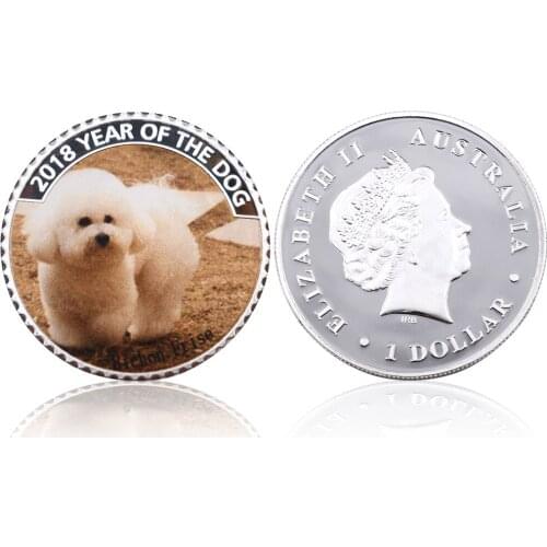 Romantic Souvenir Coin 999.9 Silver Plated Gift Coin New Year Gifts Metal Coin Elizabeth II Round Coins for Valentine Gifts