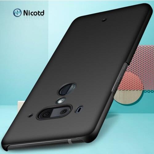 Luxury Plastic Matte Phone Case For HTC U12+ 6.0 inch Super thin Slim Hard PC Case Cover For HTC U12 plus Shockproof Back Cover