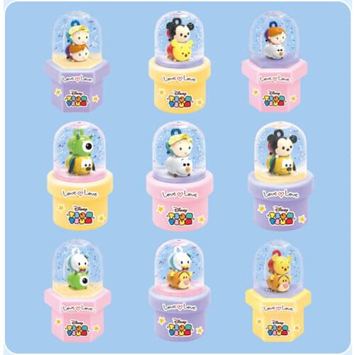 Disney Series Blind Box Toy Doll Crystal Ball Anime Frozen Elsa Anna Olaf Mickey Winnie The Pooh Monster Inc Cartoon Cute Toys