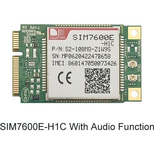 SIMCOM SIM7600E-H1C-PCIEA SIM7600E-H1C+Audio function LTE Cat4 Module B1/B3/B5/B7/B8/B20 B38/B40/B41 for EMEA/Korea/Thailand