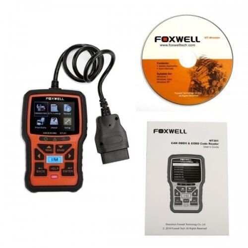 FOXWELL NT301 OBD2 Scanner Professional EOBD OBDII Code Reader Engine Check ODB2 OBD 2 Automotive Scanner Car Diagnostic Tool