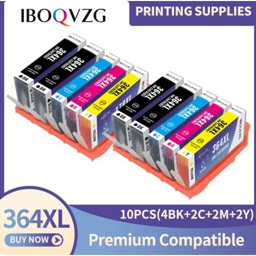 IBOQVZG 364XL 364 Compatible Ink Cartridge for HP364 xl Photosmart 5520 5524 6510 6520 7510 B109 B110 B209 B210 C309 C310 C410