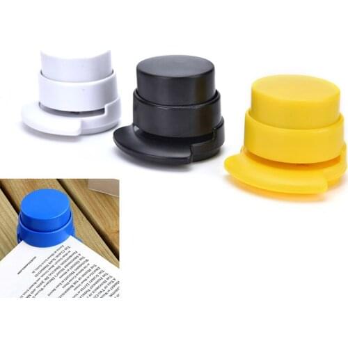 1 PCS Office Home Staple Free Stapleless Stapler Paper Binding Binder Paperclip