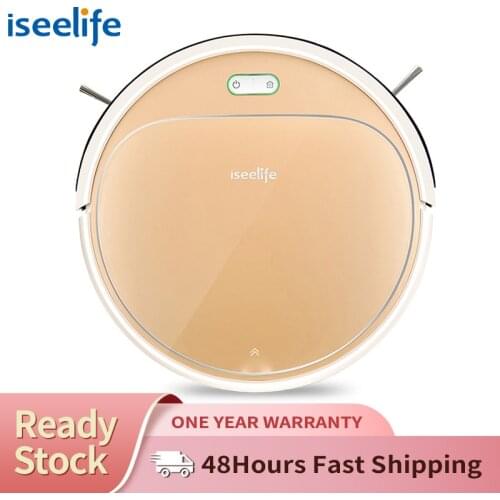 ISEELIFE 1300PA Smart Robot Vacuum Cleaner 2 in 1 for Home Dry Wet Water Tank Auto Charge PRO3S for Pet Hair Cleaning
