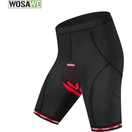 WOSAWE Motorcycle MTB Shorts Tight Breathable Racing Motocross Bike Shorts pants Reflective Cycling Shorts with paddeds