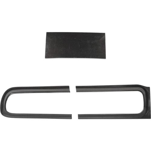 For Dodge Challenger 2015+ Car Carbon Fiber Taillight Cover Trim Rear Tail Light Lamp Decoration Frame Accessories, 5Pcs