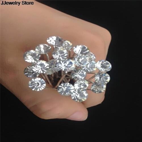 20PCS Crystal Pearl Rhinestone Diamante Hair Pins Flower Crystal Hair Clip Bridesmaid For Women Wedding Bridal HOT