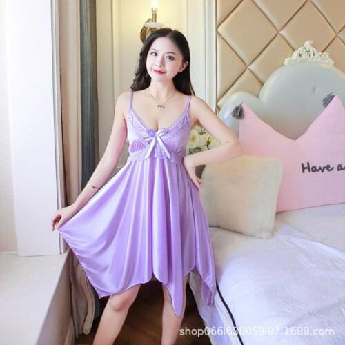 Women Semi Sheer Night Gowns Sleepwear Nightwear Irregular Sleeping Dress Luxury Nightgown Women Casual Night Dress Shower Bath