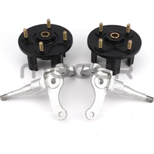 1 set of steering knuckle spindle with brake disc wheel hub suitable for Longding Construction Loncin JS 200cc 250cc ATV parts