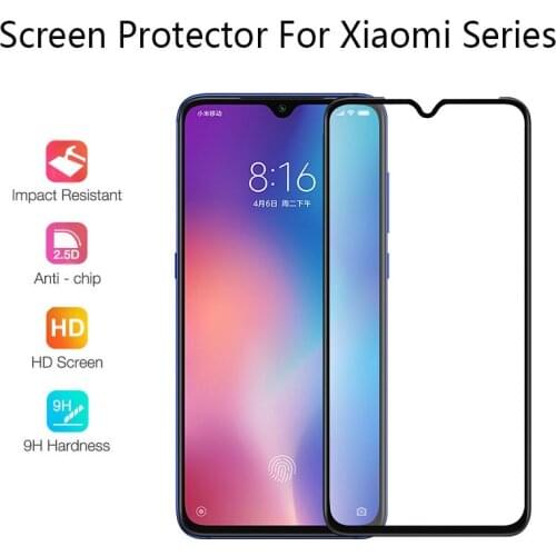 2Pcs 9H Full Screen Protector Glass Film For Mi 9 SE CC9 CC9E Tempered Glass For Mi 8 SE Phone Film 6X